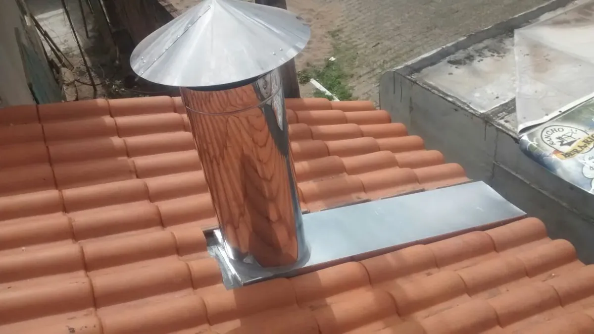 Chapéu de duto em inox